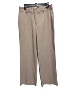 Merona Beige Pin Striped Pants Career Casual NEW Size 10 - $24.16 CAD