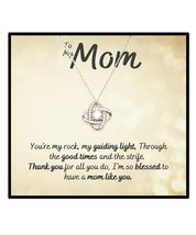 Love Knot Rose Gold Necklace Gift for Mom from Son, Daughter, My Guiding... - $53.85+