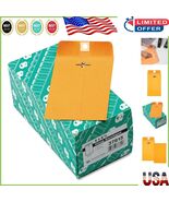 Bulk 4 x 6-3/8&quot; Clasp Envelopes - Heavyweight 28 lb Kraft for Secure Mai... - $682.95 MXN