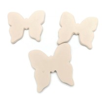 3/5Pc 75/40mm Unpainted Ceramic Bisque Butterfly Ready to Paint Blank Ornament  - £17.68 GBP