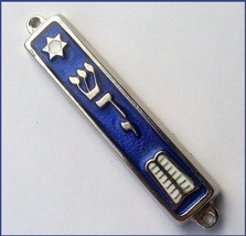 10 Commandments Mezuzah Silver Plated Jewish 3&quot; Mezuza Judaica Made in I... - £10.79 GBP