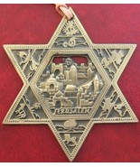 Gold Star of Magen David wall hanging Jerusalem old city ornament from I... - £12.38 GBP