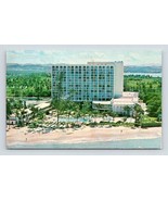 Americana Hotel Beach View San Juan Puerto Rico PR Chrome  Postcard B14 - $2.63