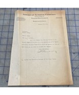 Antique Letter American Lumber Company Merryville Louisiana 1921 Masonic - €16,05 EUR