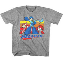 Megaman Retro Stripes Kids T Shirt Characters Rokkuman Retro Gamer Capcom - $25.50