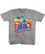 Megaman Retro Stripes Kids T Shirt Characters Rokkuman Retro Gamer Capcom - £17.65 GBP
