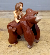 Vintage 1999 McDonalds Happy Meal Toy Wind up Disney Tarzan &amp; Kala 3.5&quot; - $190.17 MXN