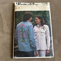 Butterick Vintage 70s Mens Shirt Jacket Pattern 4742 UNCUT SZ 38 - $11.48