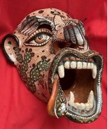 Mexican Fine Folk Art Ceramic Barro Brunido Ubaldo Famma Tastoane Mask - £118.03 GBP