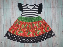 NEW Boutique Watermelon Girls Short Sleeve Dress Size 10-12 - £10.38 GBP