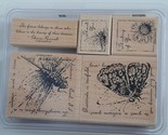Measure of Life Stampin Up Rubber Stamp Mounted Set of 5 Butterfly Bee 2... - $14.99