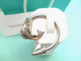 Tiffany &amp; Co. Fish Themed Solid Sterling Silver Key Chain Ring -Very Rare! - $256.49