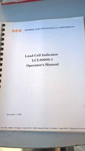 General Electrodynamics Load Cell Indicataor LCI-00000=1 Operator&#39;s Manual - $29.95