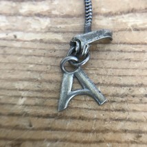 Vintage 1950s Mid Century Sterling Silver A Initial Bracelet Charm - $36.99