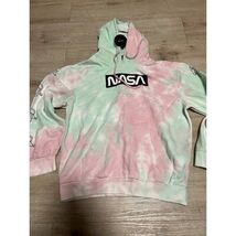 Hyper Space Size M NASA Pullover Hoodie Spaceship Astronaut Pastel Tie D... - $17.41