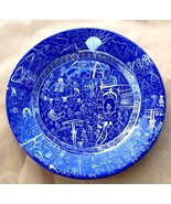 PERUVIAN FOLK ART CLAY HANDPAINTED POTTERY WALL PLATE - $191.64