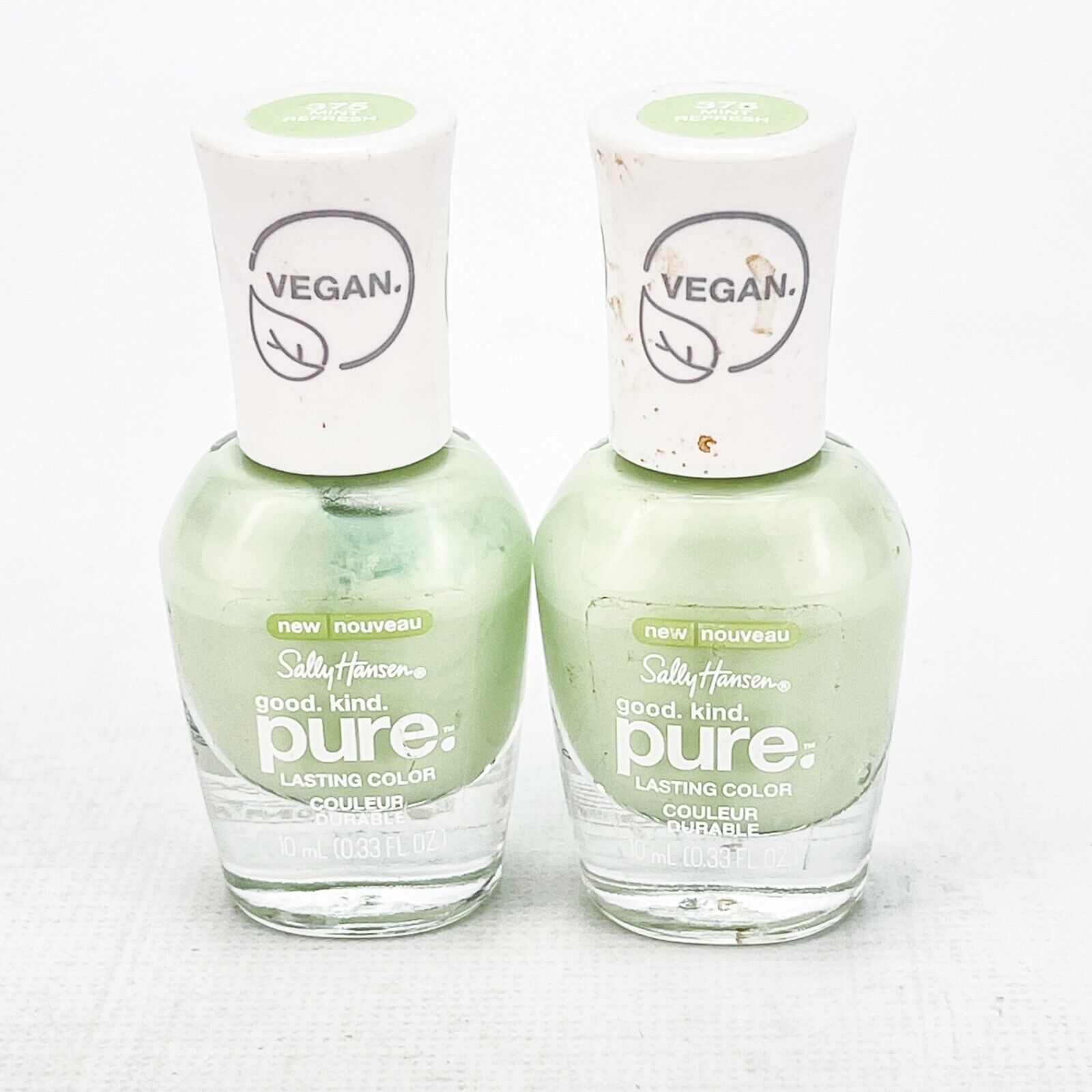 Sally Hansen Good Kind Pure Nail Polish Vegan 375 Mint Refresh Lot of 2 - $12.59