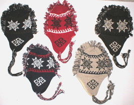 WHOLESALE LOT OF 12 ADULT MOHAWK SKI WINTER HAT WITH EAR FLAPS - £77.68 GBP