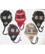 WHOLESALE LOT OF 12 ADULT MOHAWK SKI WINTER HAT WITH EAR FLAPS - £77.68 GBP