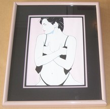Patrick Nagel &quot;Brigitte Nielsen&quot; Framed Litho Print - Soho Square - £189.34 GBP