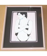 Patrick Nagel &quot;Brigitte Nielsen&quot; Framed Litho Print - Soho Square - $4,569.05 MXN