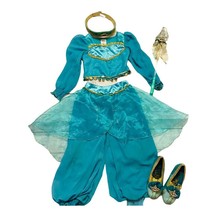 Disney Store Aladdin Full Costume Sz 5/6 with Shoes - £30.12 GBP