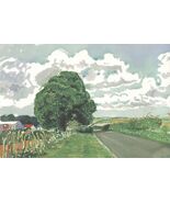 DAVID HOCKNEY Road and Tree Near Wetwang 15&quot; x 22.5&quot; Offset Lithograph 2... - $272.25