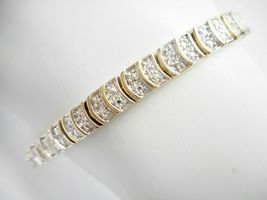 Exclusive 4.75CT Round Diamond 14K Yellow Gold Over Beautiful Bracelet For Women - £139.04 GBP