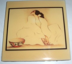 R.C.GORMAN Untitled &quot;The Thinking Native Indian Woman&quot; Art Tile - £51.04 GBP
