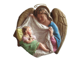 Handmade Christmas Hanging Ornament Guardian Angel Baby Child Sleeping B... - $157.80 MXN
