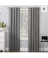 Sun Zero Cyrus Thermal Blackout Rod Pocket Back Tab Single Curtain Gray ... - $418.84 MXN