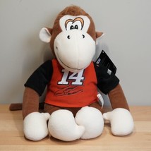 Nascar Racing Plush Stuffed Monkey #14 Tony Stewart 14&quot; Collectible NWT - £13.58 GBP