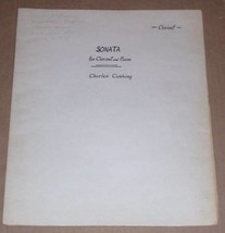 Rare Charles C. Cushing Composer Sonata Sheet Music - £527.48 GBP