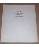RARE CHARLES C. CUSHING COMPOSER SONATA SHEET MUSIC - $675.35