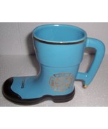 RARE CITY OF BURLINGTON 25 YEARS FIREFIGHTER BOOT MUG - $45.44