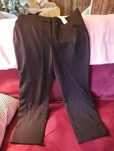NWT CHICO&#39;S Sz 2.5 (14) Seamless Ponte Tapered Ankle Black Trousers NWT - £25.86 GBP