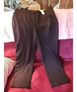 NWT CHICO&#39;S Sz 2.5 (14) Seamless Ponte Tapered Ankle Black Trousers NWT - £25.65 GBP