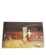 Postcard Ocmulgee National Monument Ceremonial Earth Lodge Chrome Unposted - $5.95