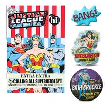 Bath Bomb Set JUSTICE LEAGUE of AMERICA and Crackle Bath Set, DC Comic B... - $14.25