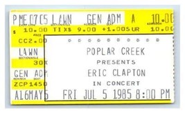 Eric Clapton Concierto Ticket Stub Julio 5 1985 Chicago Illinois - £35.44 GBP