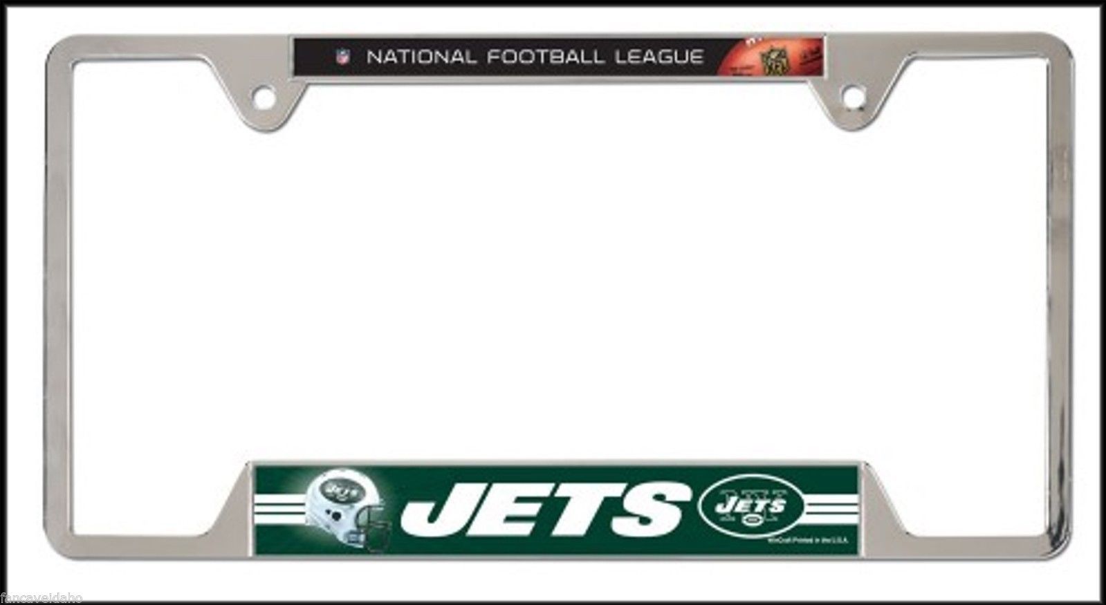 NFL New York NY Jets Heavy Duty Chrome Metal License Plate Frame - $15.95