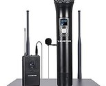 Metal 200 Channels Uhf Wireless Microphone System With 1 Handheld Mic, 1... - $203.99