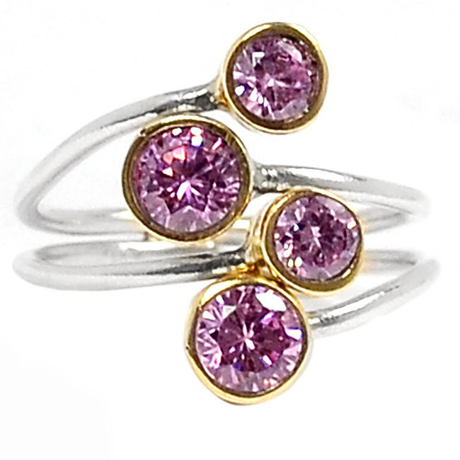 Sale, Very Beautiful Kunzite Ring, 925 Silver, Adjustable from 7 to 8.5 - $26.00