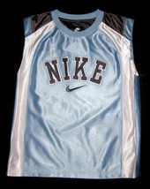Nike   light blue gray white basketball sports jersey  2  thumb200