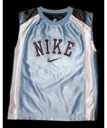 BOYS 7 - Nike - Light Blue-Gray-White BASKETBALL SPORTS JERSEY - $34.30 CAD