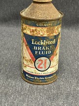 Wagner Lockheed Brake Fluid 21-B vintage TIN CAN Container &amp; lid Automotive - £34.91 GBP