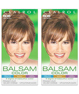 Pack of (2) New Clairol Balsam Permanent Hair Color, 608 Light Brown - $28.79 CAD