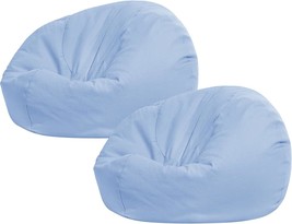 Two Pieces Of Stuffed Animal Storage Bean Bag Chair Covers For Adults, Small). - £35.32 GBP