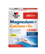 Doppelherz Aktiv Magnesium + Calcium + D3 20 sachets - £19.22 GBP