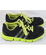 Adidas Breeze XJ Running Shoes Kids Size 3 US Near Mint Condition Black - £16.46 GBP